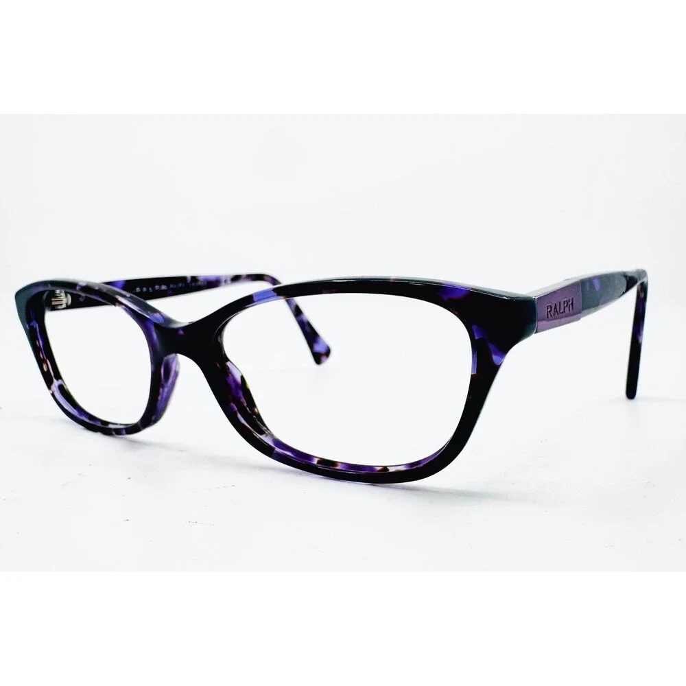 Ralph Eyeglasses Womens Purple Tortoise RA7049 1135 Cat Eye 51-16-135